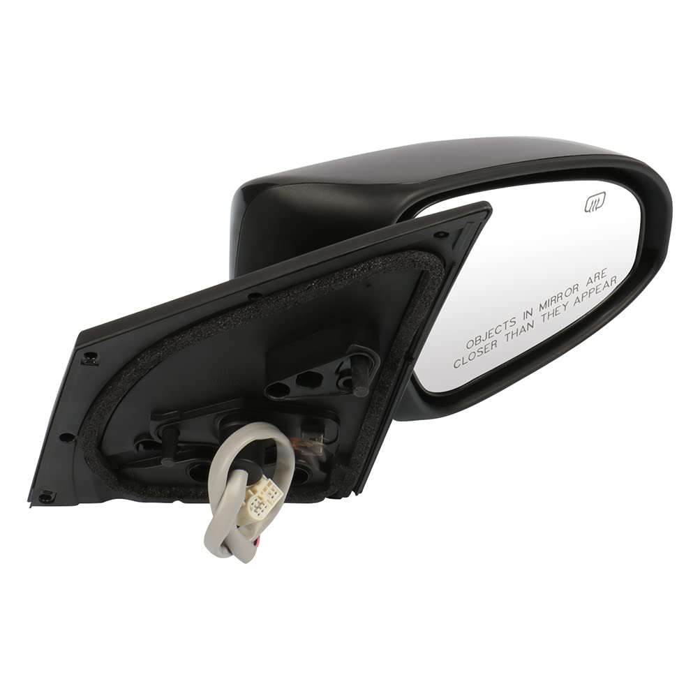 CCiyu Power Heated Manual Folding Right Side Mirror for 2014 Toyota Corolla - Exterior Passenger Mirror with Turn Signal & Adjustable Glass - Perfect for Winter Driving & Enhanced Safety