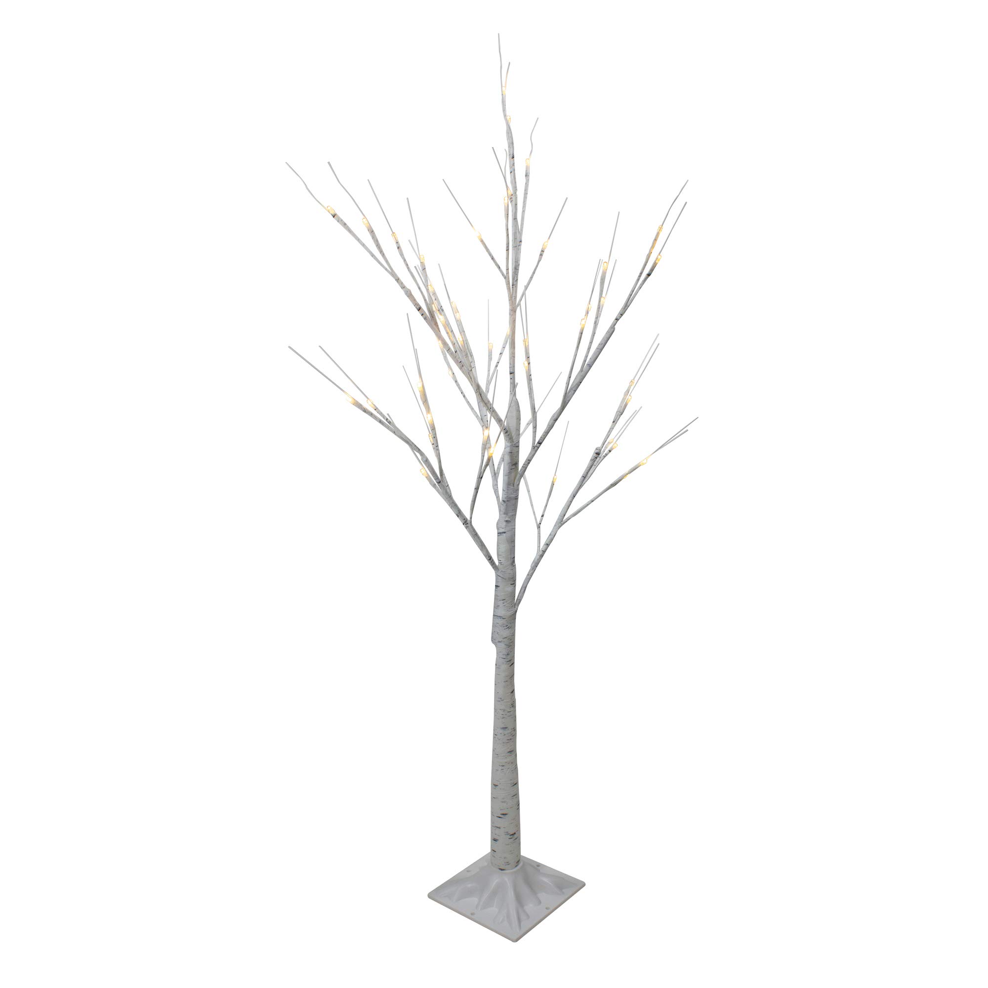 Northlight 4' White LED Birch Tree Outdoor Decoration Lights - Weatherproof Fairy Lights for Garden, Patio, and Landscape Lighting