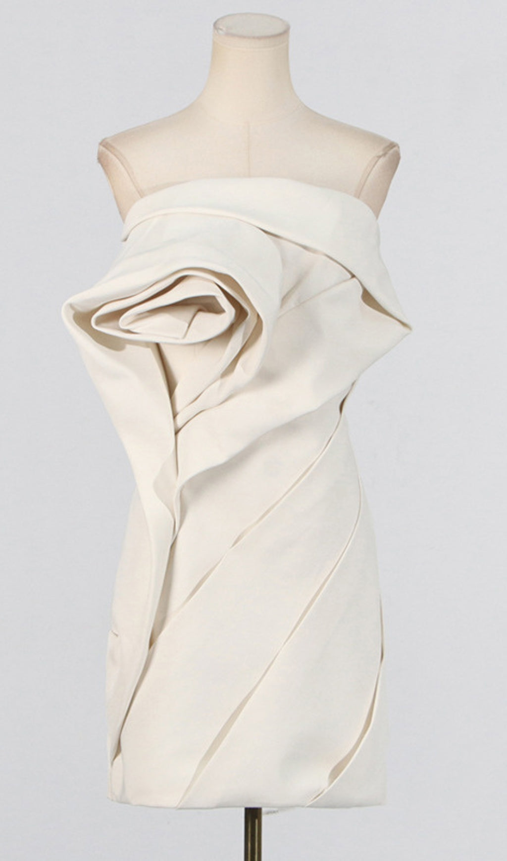 Alisa Strapless Floral Mini Dress in Apricot - Perfect for Summer Weddings, Beach Vacations & Date Nights