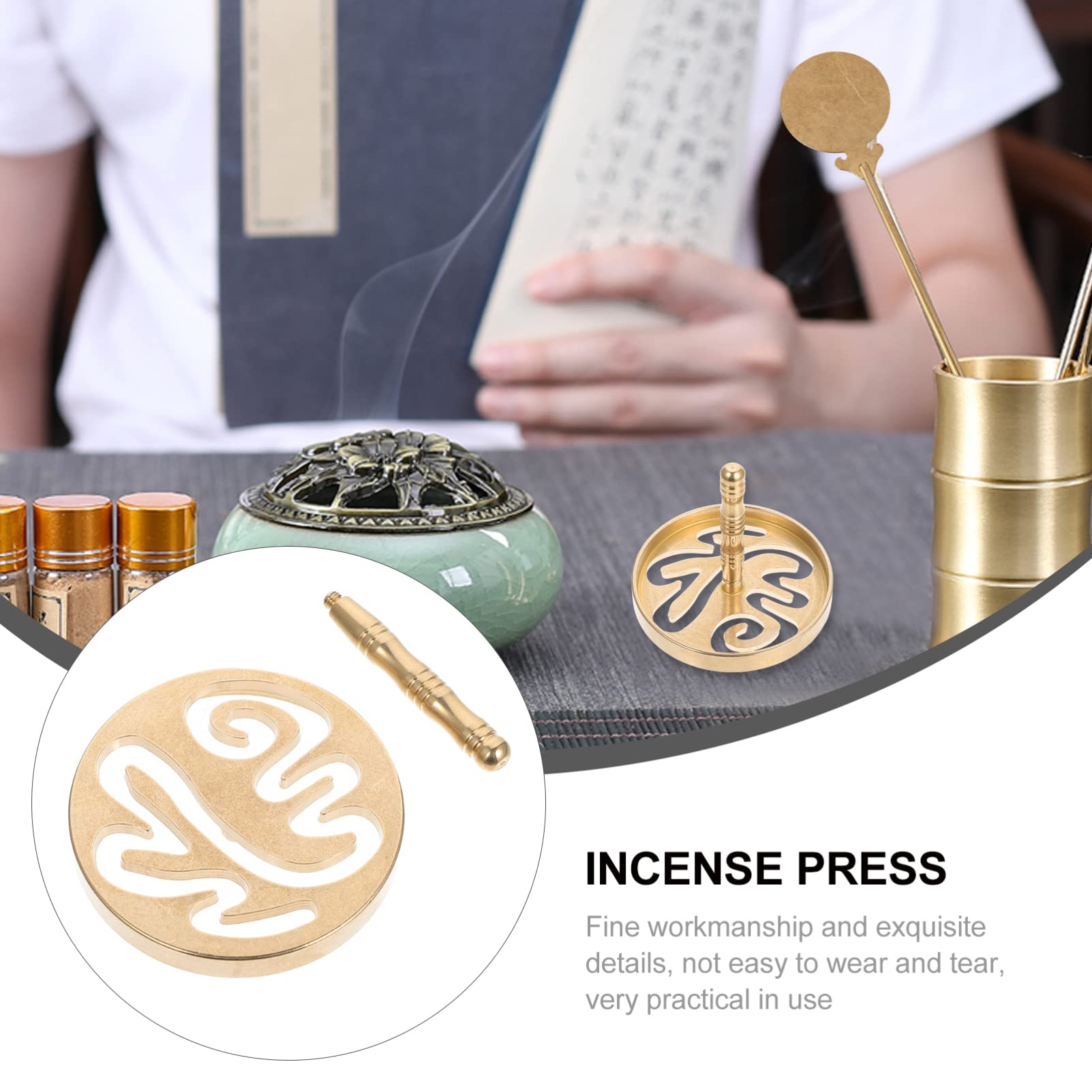 Premium Incense Press Device - Handmade Incense Seal Maker, DIY Incense Molds for Cones & Sticks - Essential Incense Making Supplies for Home, Meditation & Spiritual Practices