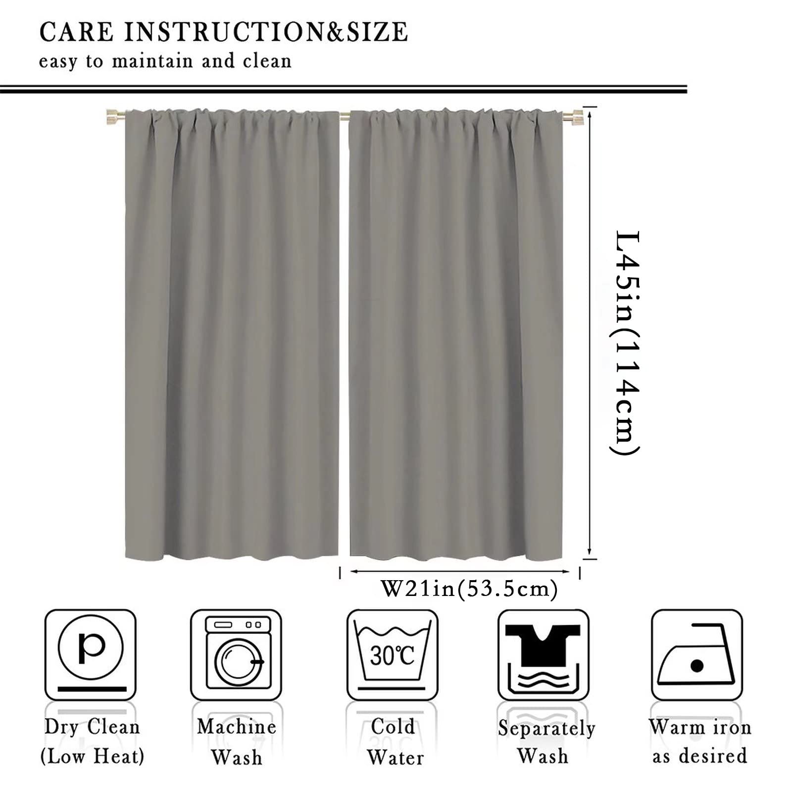 Modern Bookshelf Blackout Curtains - 42x45 Inch Jacquard Library Ladder Design for Kids Room & Bedroom Decor - Perfect for Reading Nooks, Study Areas, and Nursery Blackout Solutions