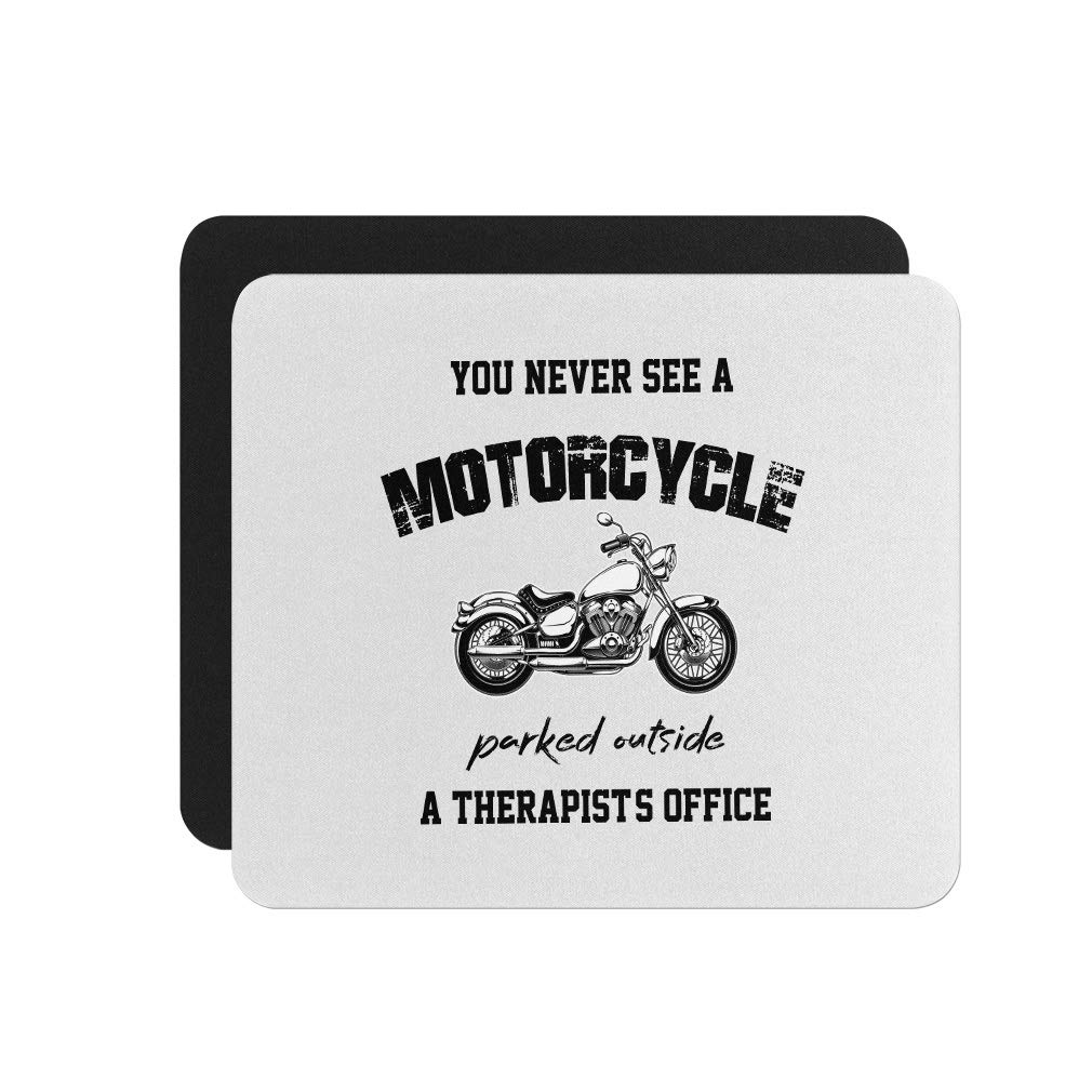 Premium Neoprene Square Mouse Pad for Office & Gaming - Non-Slip Desk Mat with Therapist-Inspired Design for Comfortable Computer Work