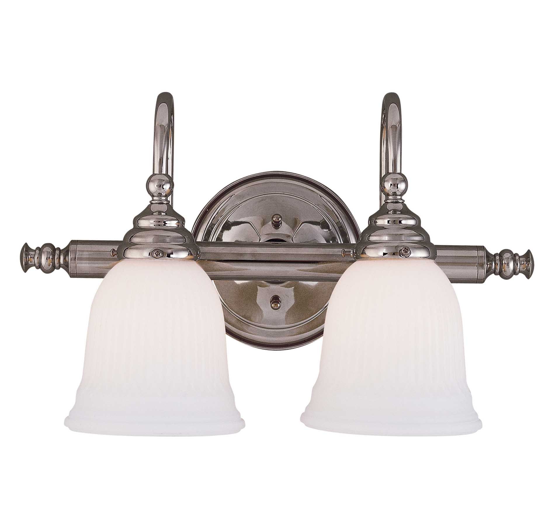 Savoy House 1062-2CH Brunswick 2-Light Chrome Vanity Bar - Perfect for Bathroom & Dressing Room Lighting