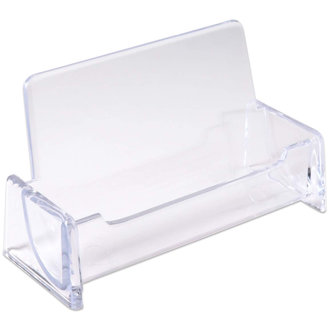 Beauticom® Clear Plastic Business Card Holder Display - 600 Pieces (Master Case) - Perfect for Office Desks, Reception Counters, and Retail Displays