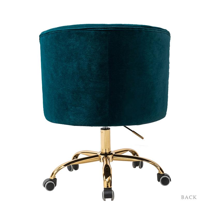 Penelope Velvet Tufted Office Chair - Ergonomic Executive Desk Chair with Lumbar Support - Perfect for Home Office, Gaming & Workspace Comfort