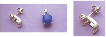Sterling Silver or 14K Gold Oval Cabochon Earring Settings - 6x4mm & 10x8mm Set (2 Pieces) - Perfect for Handmade Jewelry, DIY Earrings, and Gift Making