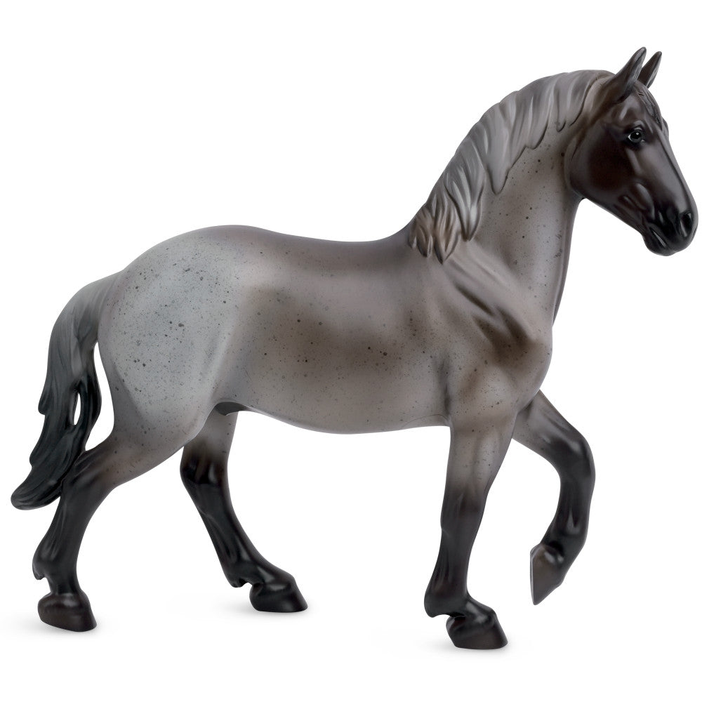 Breyer Freedom Series 1:12 Scale Model Horse - Blue Roan Brabant Collectible Toy for Horse Lovers | Perfect for Display, Gifts & Model Train Scenes