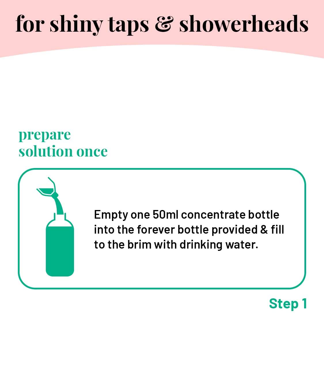Born Good Eco-Friendly Plant-Based Tap and Shower Cleaner – Natural Hard Water Stain Remover & Limescale Dissolver – 500ml Spray Bottle (Pack of 1) – Perfect for Bathroom, Kitchen, and Faucet Cleaning