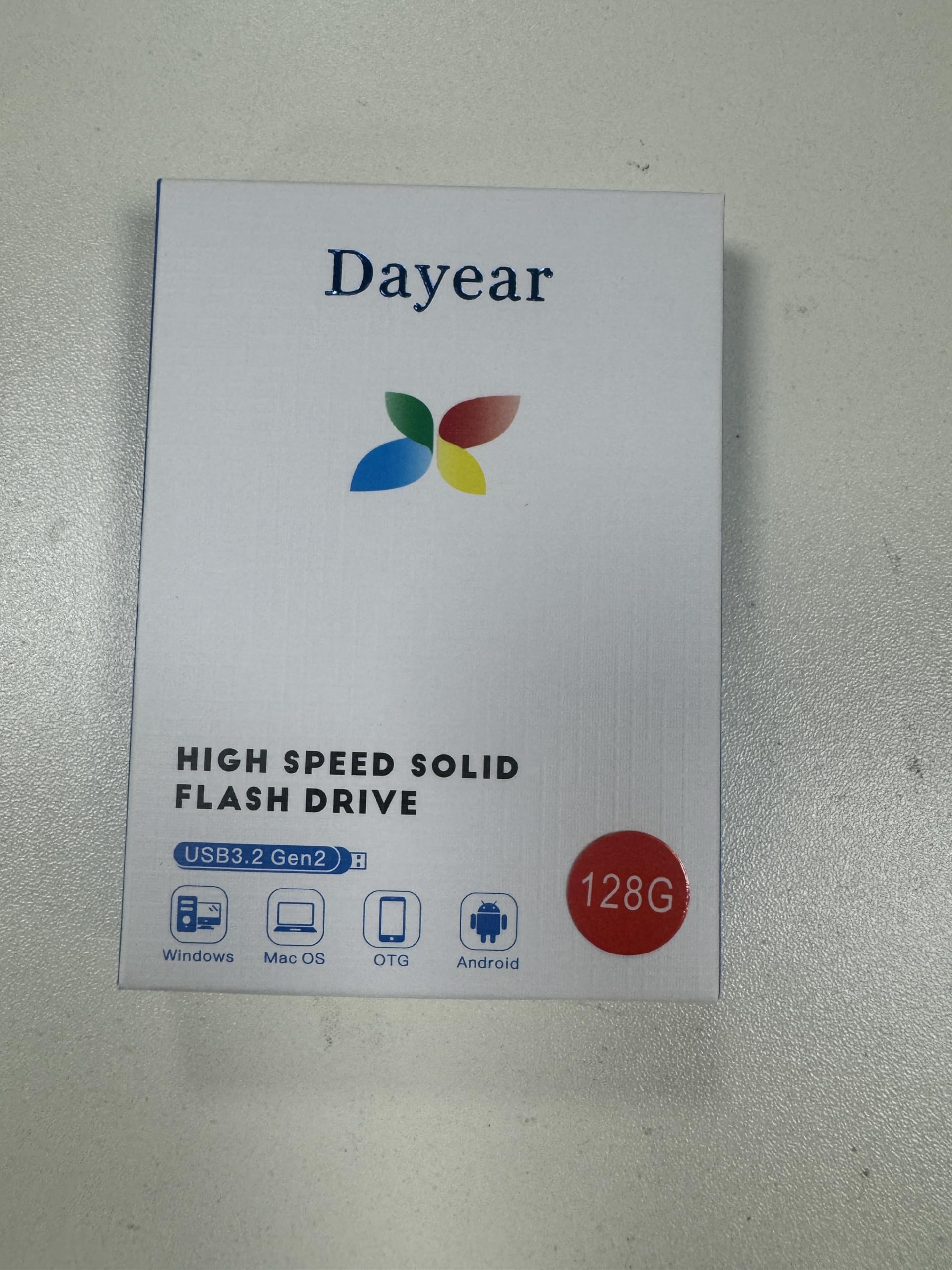 Dayear 128GB USB C Flash Drive - 2-in-1 Dual USB 3.2 Gen2 Thumb Drive with 500MB/s High Speed - Compatible with iPhone 15 Series, iPad, Android, Mac & Laptops - Perfect for Data Transfer, Backup & Portable Storage