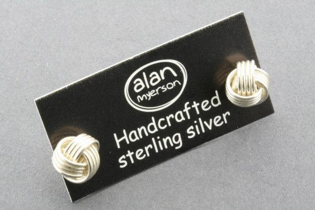 3 Strand Knot Ball Stud Earrings for Women - Dainty Boho Jewelry for Everyday Wear & Special Occasions