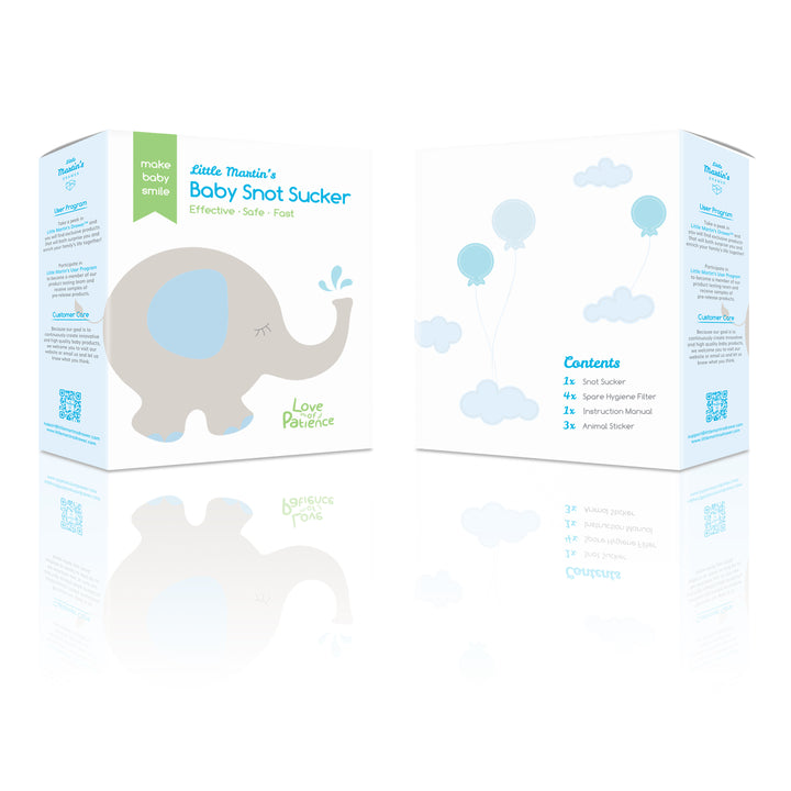 Little Martin's Reusable Baby Nasal Aspirator - Gentle Nose Cleaner for Newborns & Infants - Perfect for Congestion Relief at Home or Travel