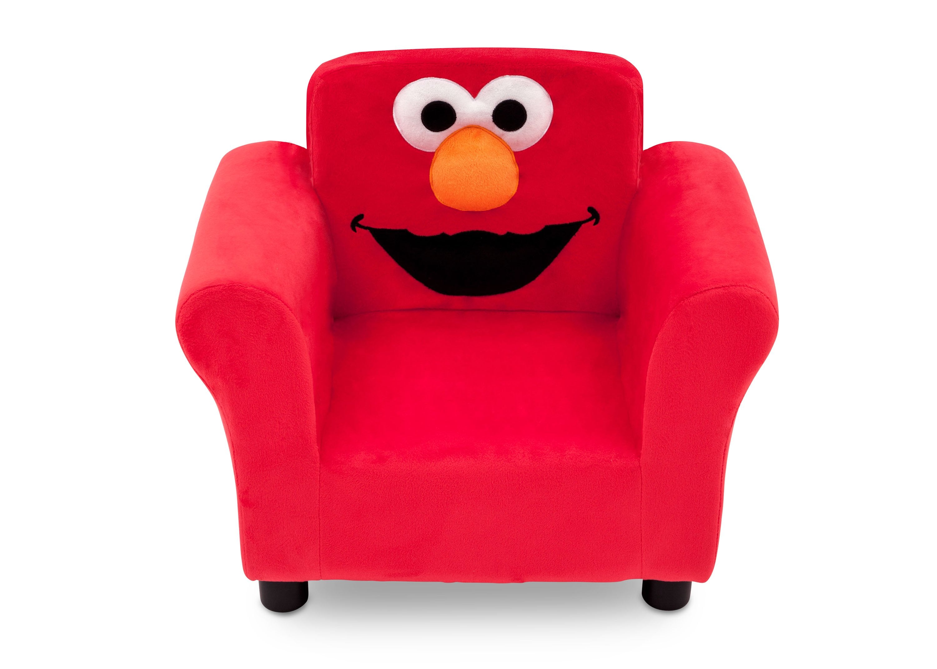 Sesame Street Elmo Plush Upholstered Kids Chair - Soft & Comfortable Toddler Seating for Playroom, Bedroom, or Nursery