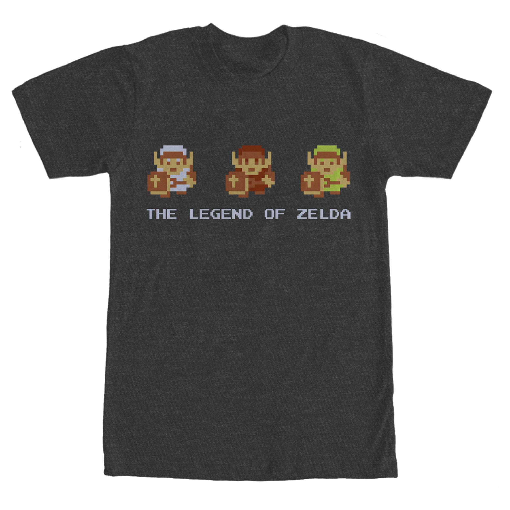 Nintendo Zelda 8-Bit Link Graphic T-Shirt for Men - Retro Gaming Tee for Casual Wear & Video Game Fans