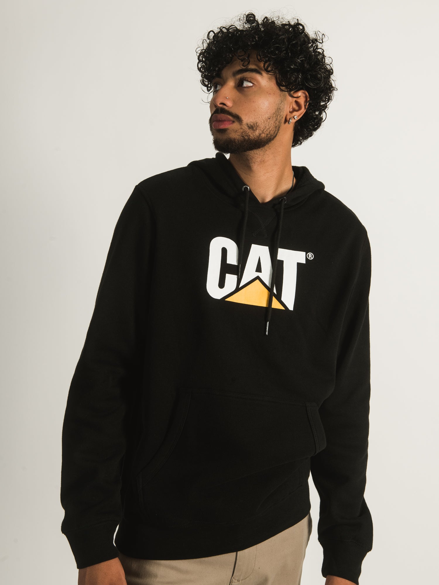 CATERPILLAR FOUNDATION PULLOVER HOODIE CTLF - Men's Heavyweight Fleece Sweatshirt for Work & Outdoor Activities | Clearance Sale