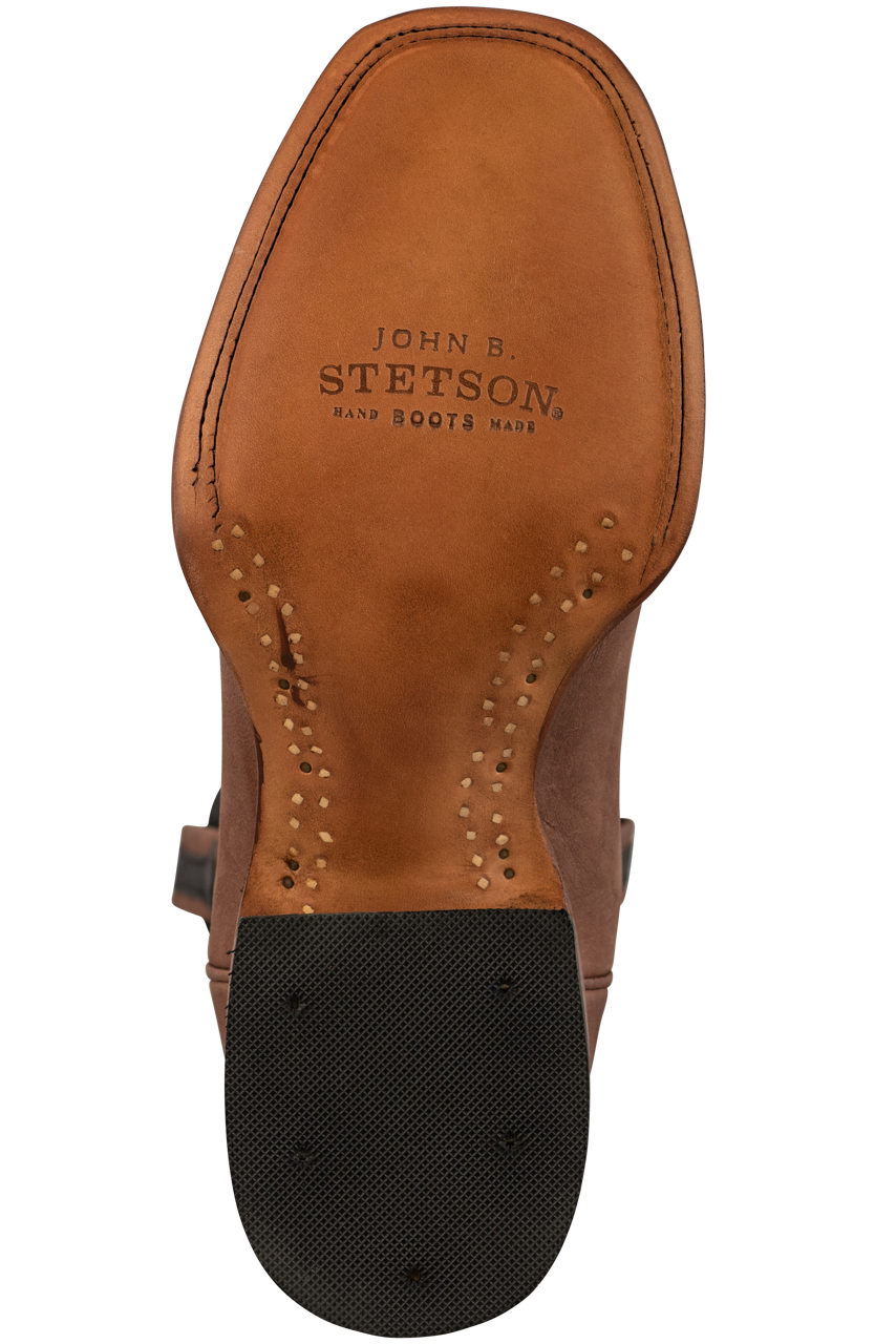 Stetson Men's Calf Westby Cowboy Boots - Genuine Leather Western Boots for Men, Brown - Perfect for Rodeo, Country Music Festivals & Outdoor Adventures