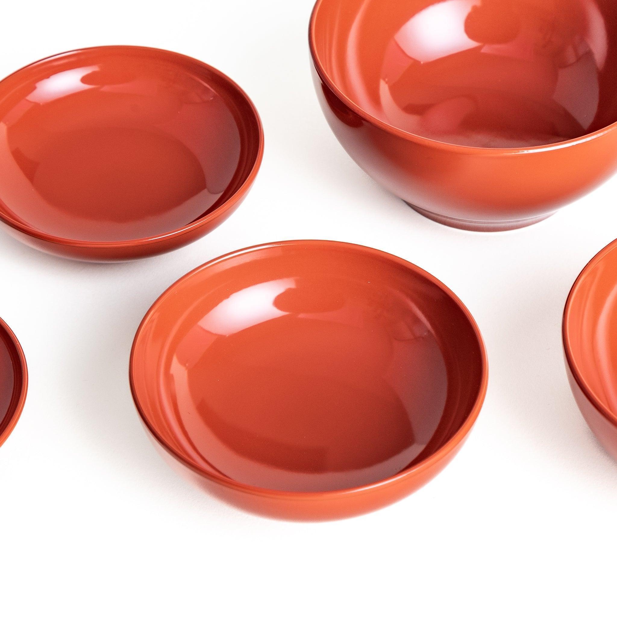 5-Piece Nested Oryoki Set - Traditional Japanese Zen Buddhist Meal Bowls for Mindful Eating, Meditation & Ceremonial Use