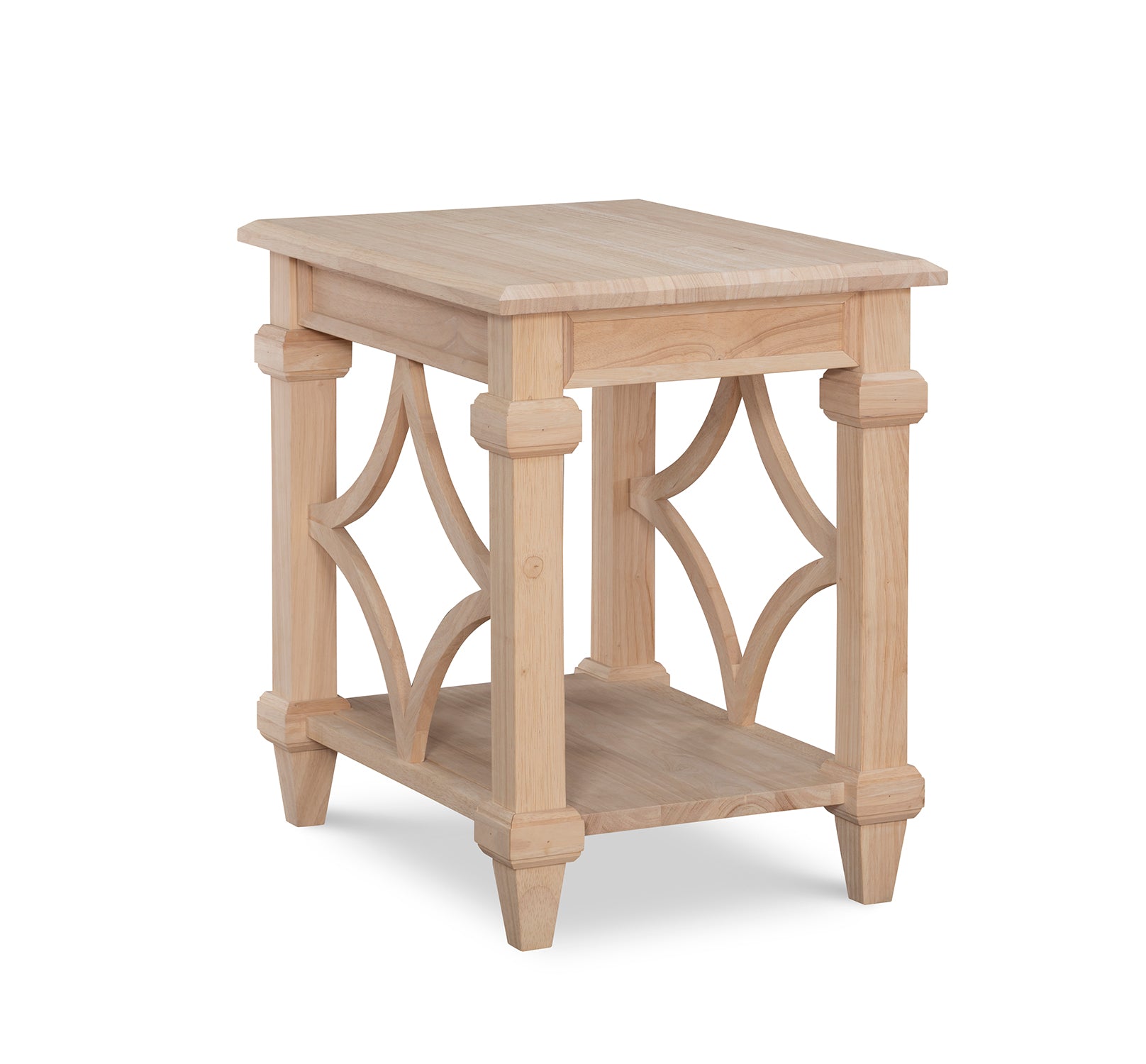 Josephine End Table - Modern Nightstand with Storage Shelf, Small Side Table for Bedroom, Living Room & Office - Perfect for Lamps, Books & Decor