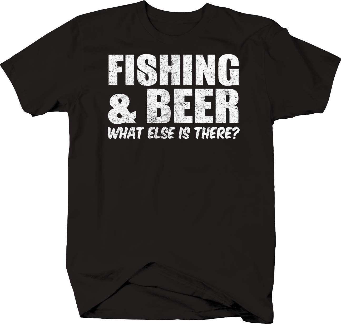 Funny Fishing Beer Shirt - 'What Else is There?' Slogan T-Shirt for Men, Medium Size, Black - Perfect for Fishing Trips, Beer Lovers & Outdoor Adventures