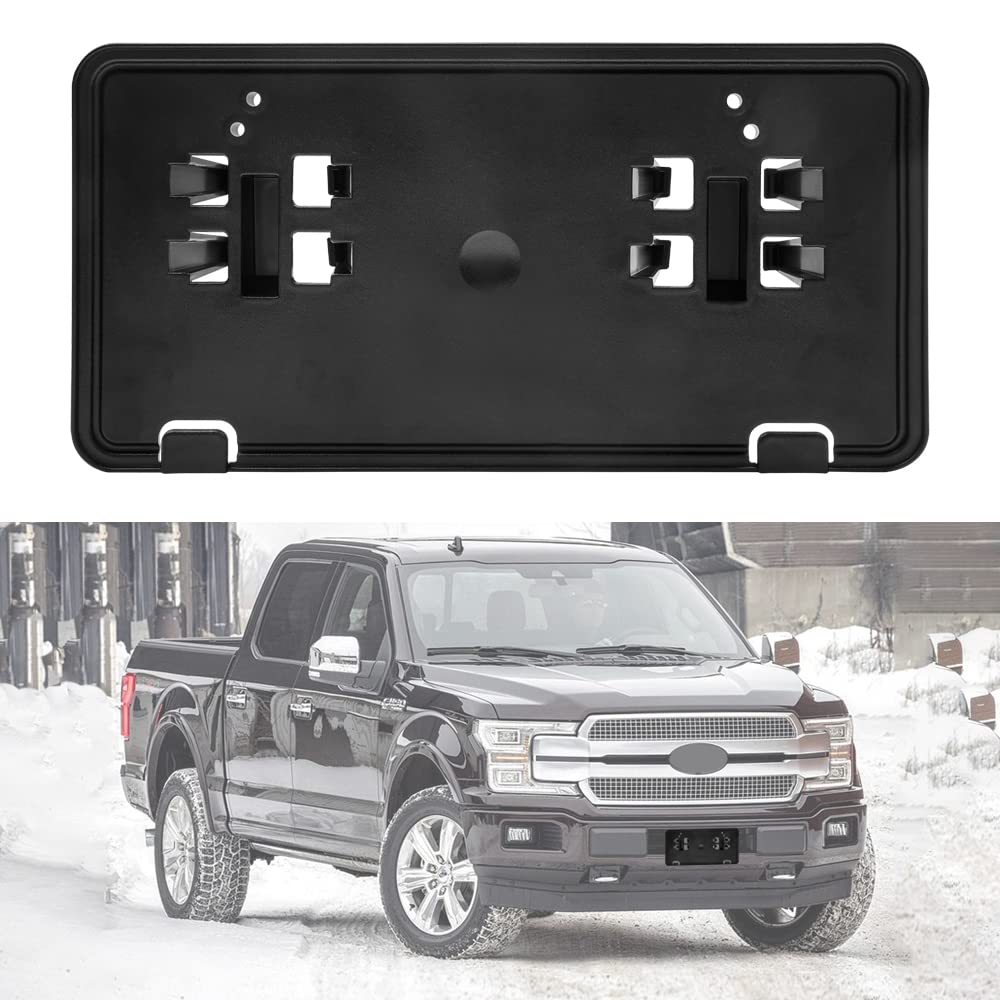 Ford F150 Front License Plate Mounting Kit - Compatible with 2018 2019 2020 Models | Durable License Plate Bracket Holder Replacement | Perfect for Street Legal Compliance & Custom Car Accessories (Pack of 1) | Ideal for Daily Driving & Vehicle Registration Requirements