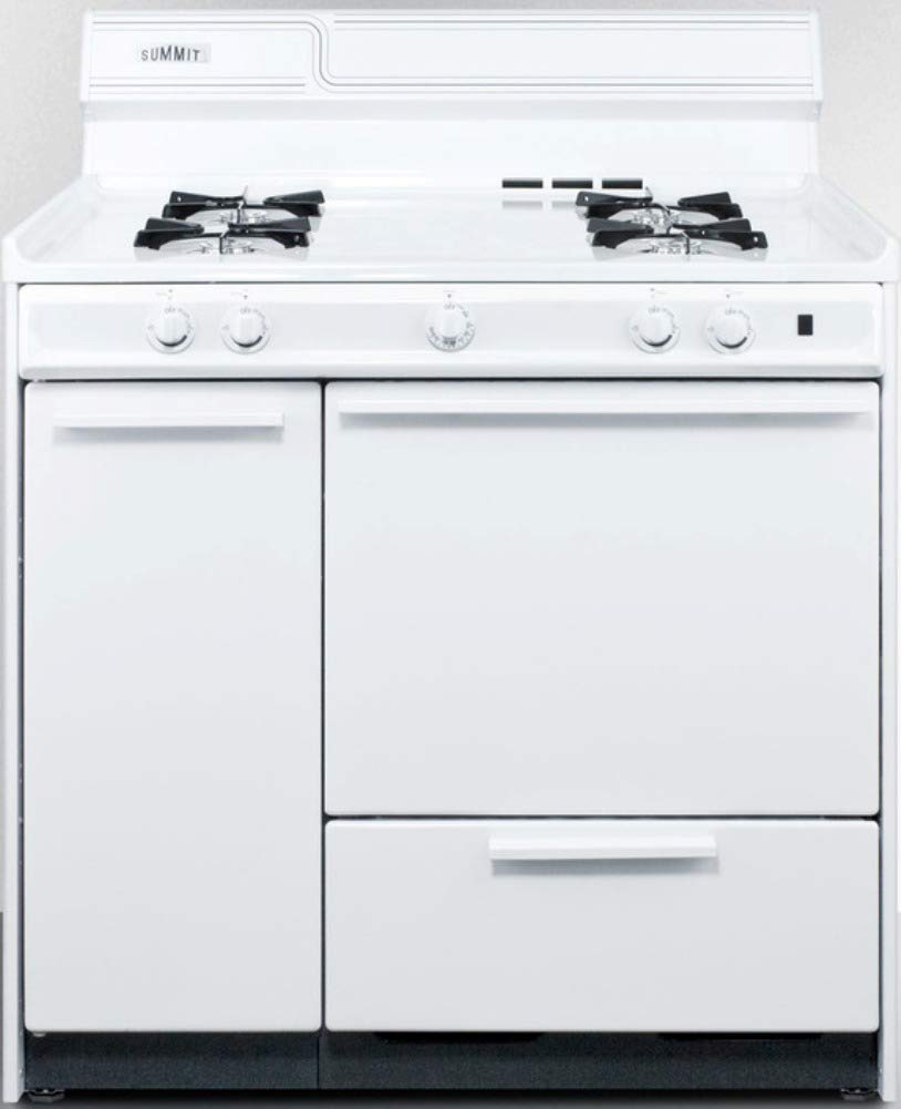 Summit WNM430P 30 Inch White Gas Kitchen Cooking Range - Perfect for Home Chefs & Professional Kitchens