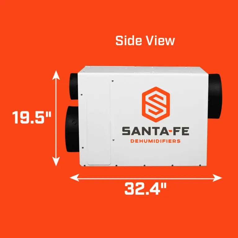 Santa Fe Ultra98 Whole Home Dehumidifier - Powerful Moisture Control for Large Homes & Basements - Ideal for Allergy Relief & Mold Prevention