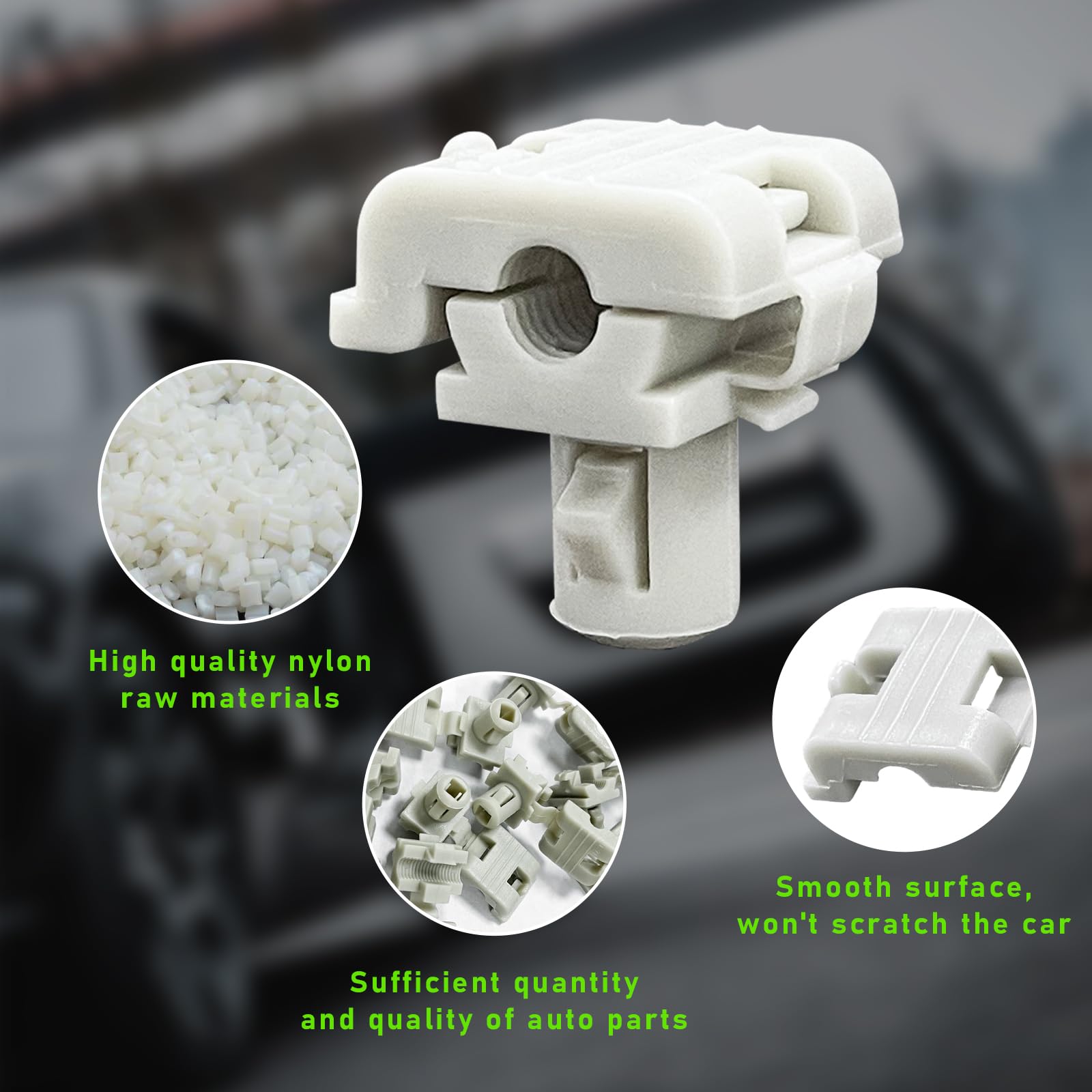 10 PCS Car Door Lock Rod Clips & Tailgate Handle Rod Retainers - Compatible with 5/32