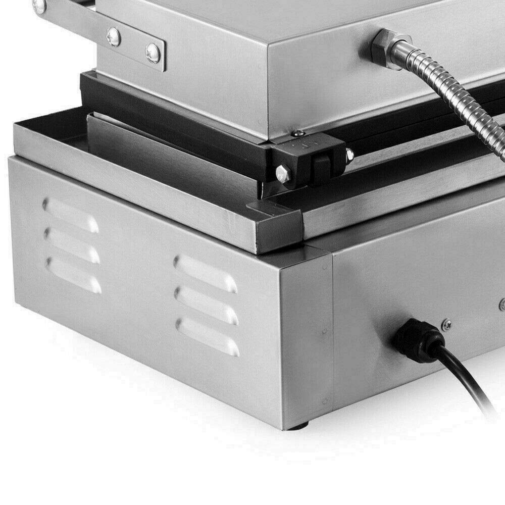 **Commercial Waffle Maker & Hot Dog Baker – 6-Groove Non-Stick Grid for Waffles, Corn Dogs & Muffins – 1500W 110V/60HZ – Perfect for Restaurants, Cafes & Home Breakfast**