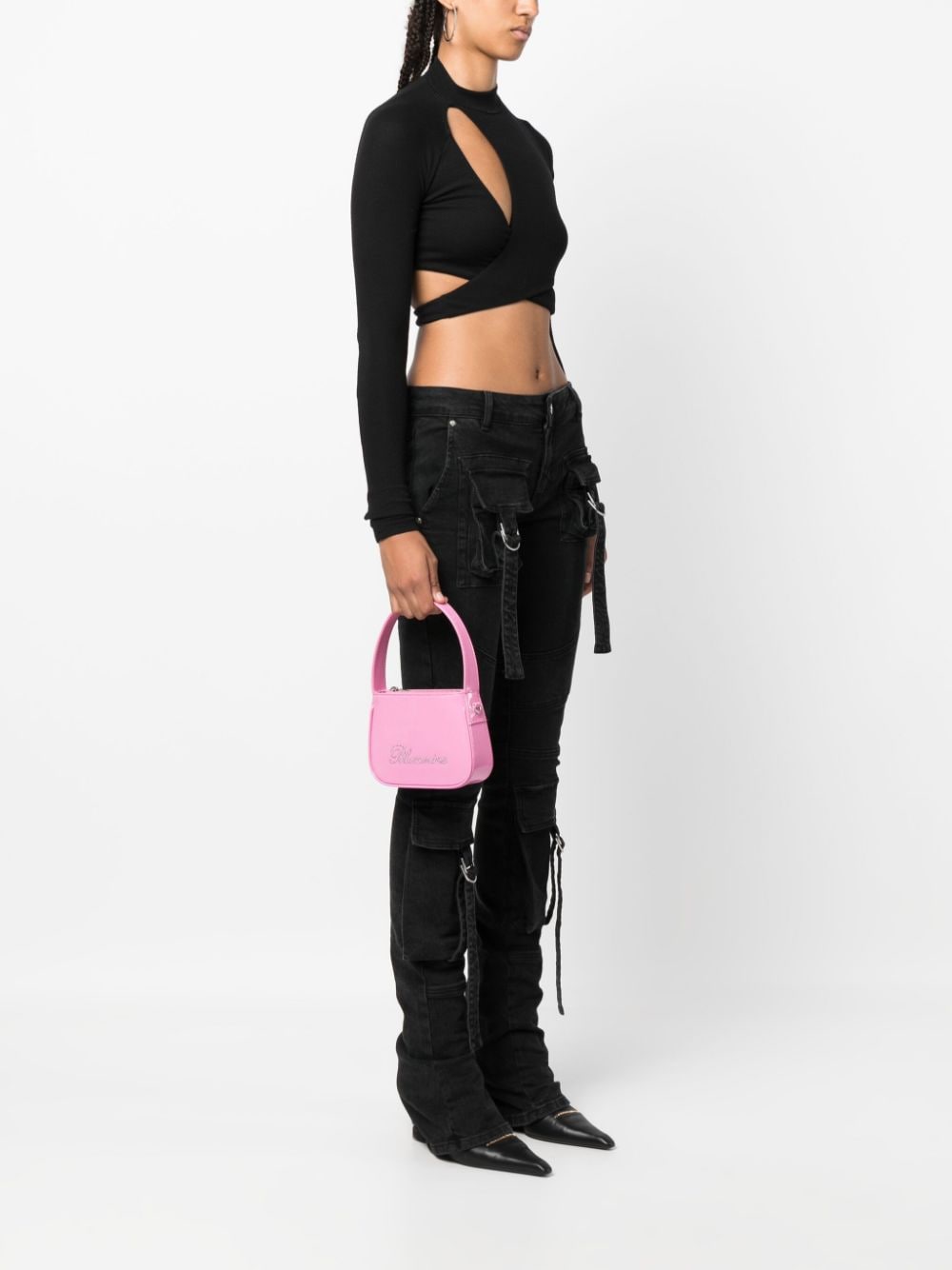 Blumarine Women's Fuchsia Handbags - Stylish & Trendy Shoulder Bags for Work, Party & Everyday Use