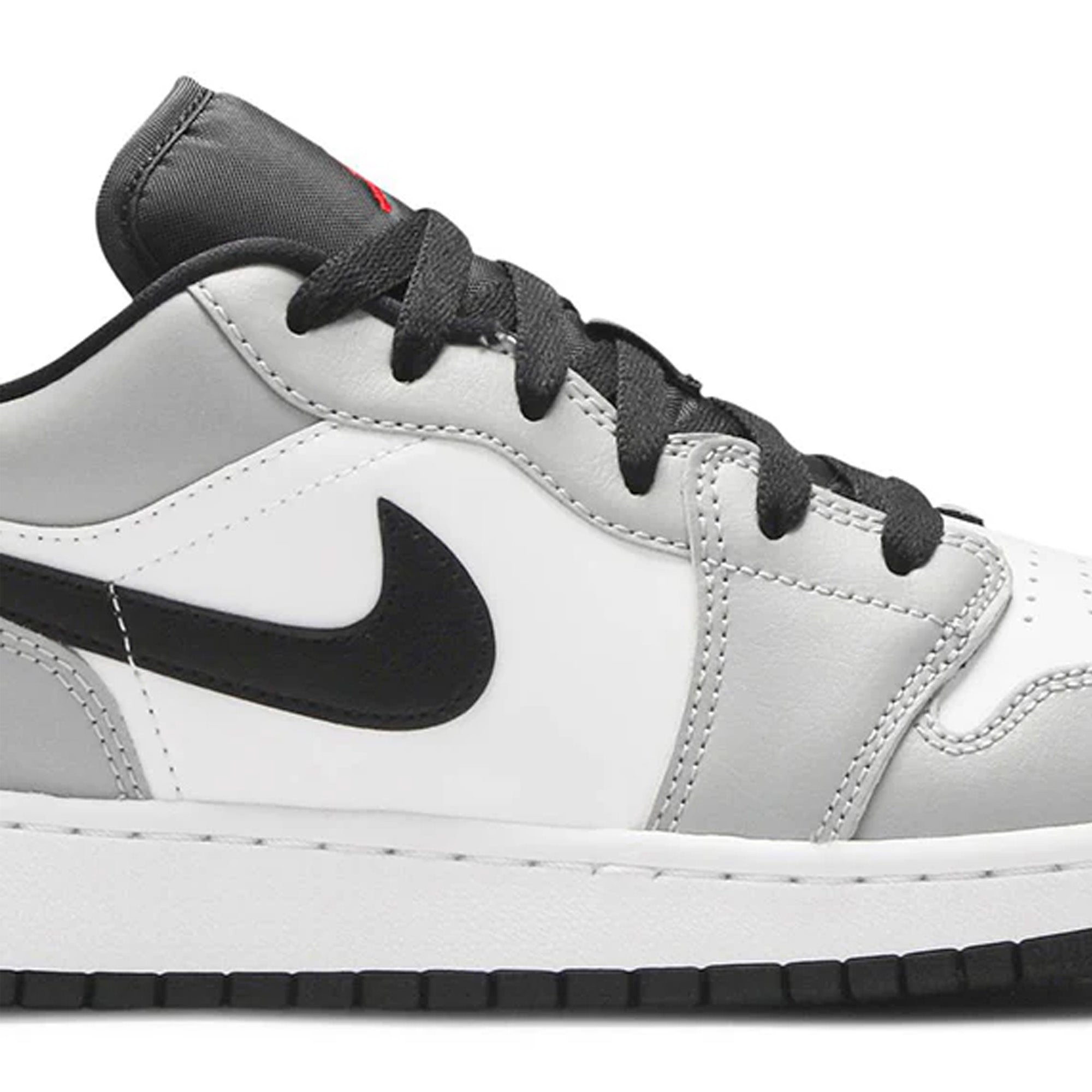 Air Jordan 1 Low 'Light Smoke Grey' GS Sneakers - Women's Basketball Shoes for Casual Wear & Street Style Fashion - Perfect for School, Gym, and Everyday Outfits