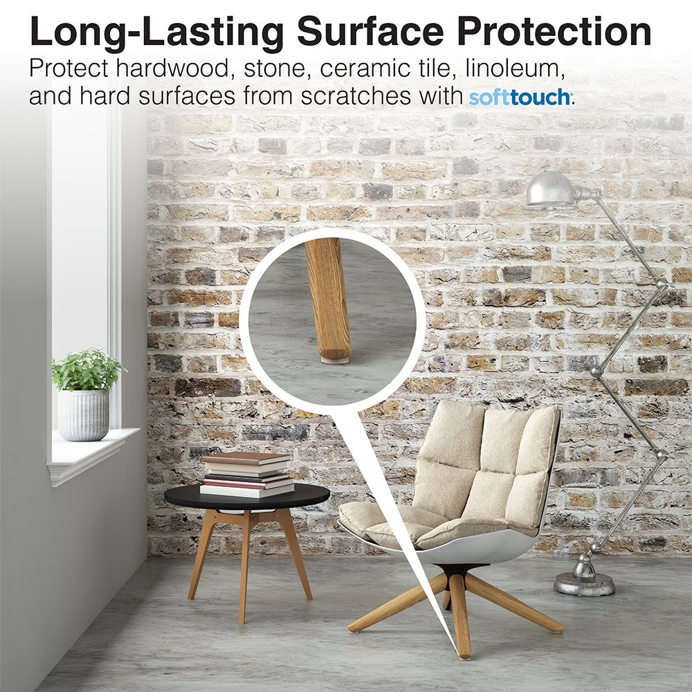 Self-Adhesive 3/4 Inch Round Furniture Felt Pads (20-Pack, Oatmeal Color) - Protect Hardwood Floors, Tile & Laminate from Scratches - Perfect for Chairs, Tables & Cabinet Legs