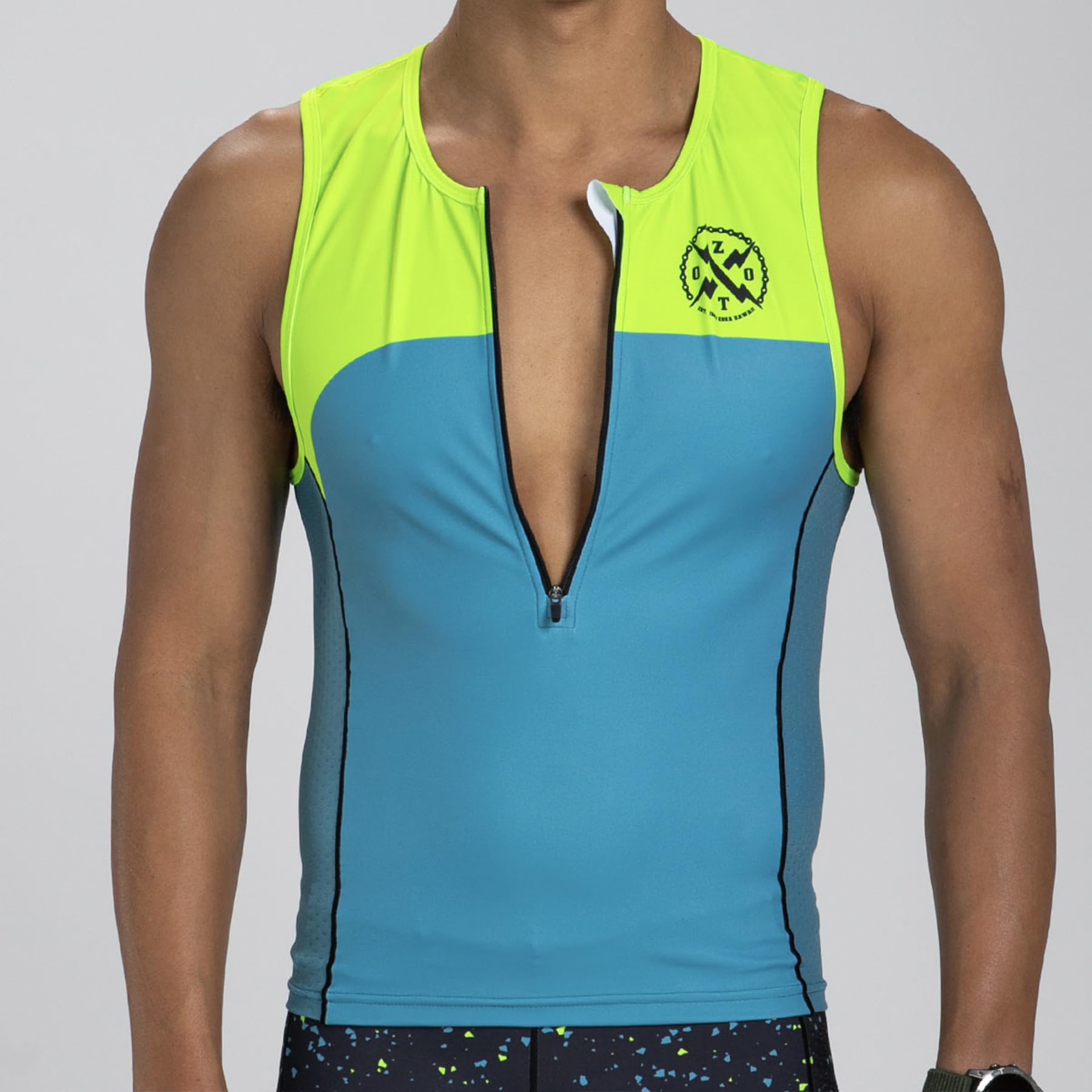 Zoot Men’s LTD Triathlon Tank Top - Breathable Compression Tri Top for Triathlon, Cycling & Running - UPF 50+ Sun Protection with Convenient Pockets - Perfect for Endurance Races, Training & Outdoor Sports
