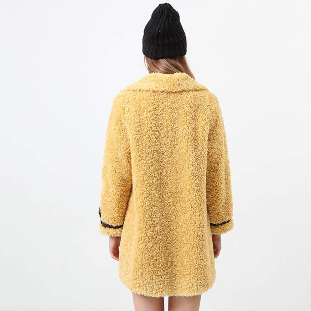 Women's Faux Fur Coat - Winter Warm Short Jacket with Turn Down Collar & Open Front Overcoat | Cozy Outerwear for Casual Outings, Date Nights & Holiday Parties