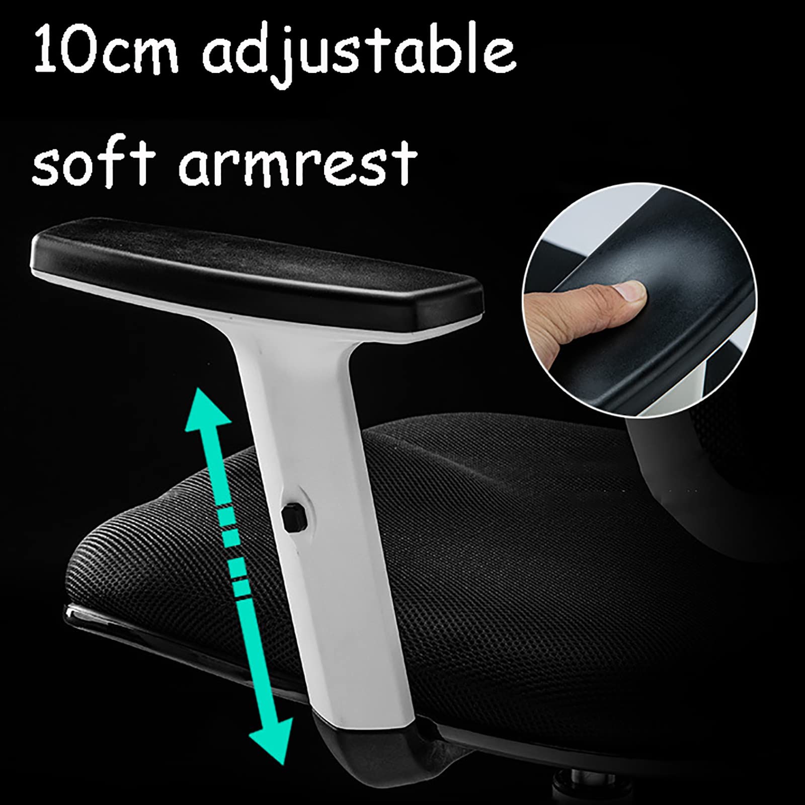 Ergonomic Gaming Chair with Adjustable Height, 360° Swivel, Headrest & Lumbar Support - Comfortable Computer Office Chair for PC Gamers and Remote Workers