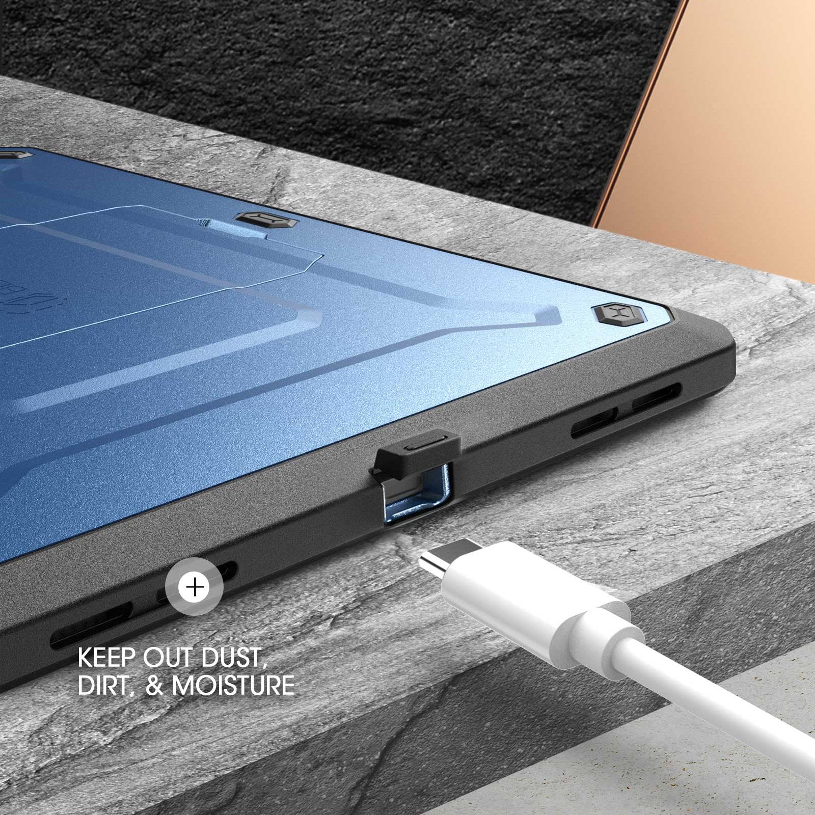 iPad Pro 11 Inch (2020) Case - Unicorn Beetle Pro Rugged Protective Cover with Shockproof Design in Metallic Blue | Perfect for Outdoor, Travel & Daily Use