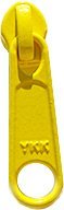 YKK #4.5 Coil Zipper Pull Replacement - Long Pull N/L Slider in Bright Yellow (3-Pack) | Perfect for Jackets, Backpacks, Tents & Outdoor Gear Repair