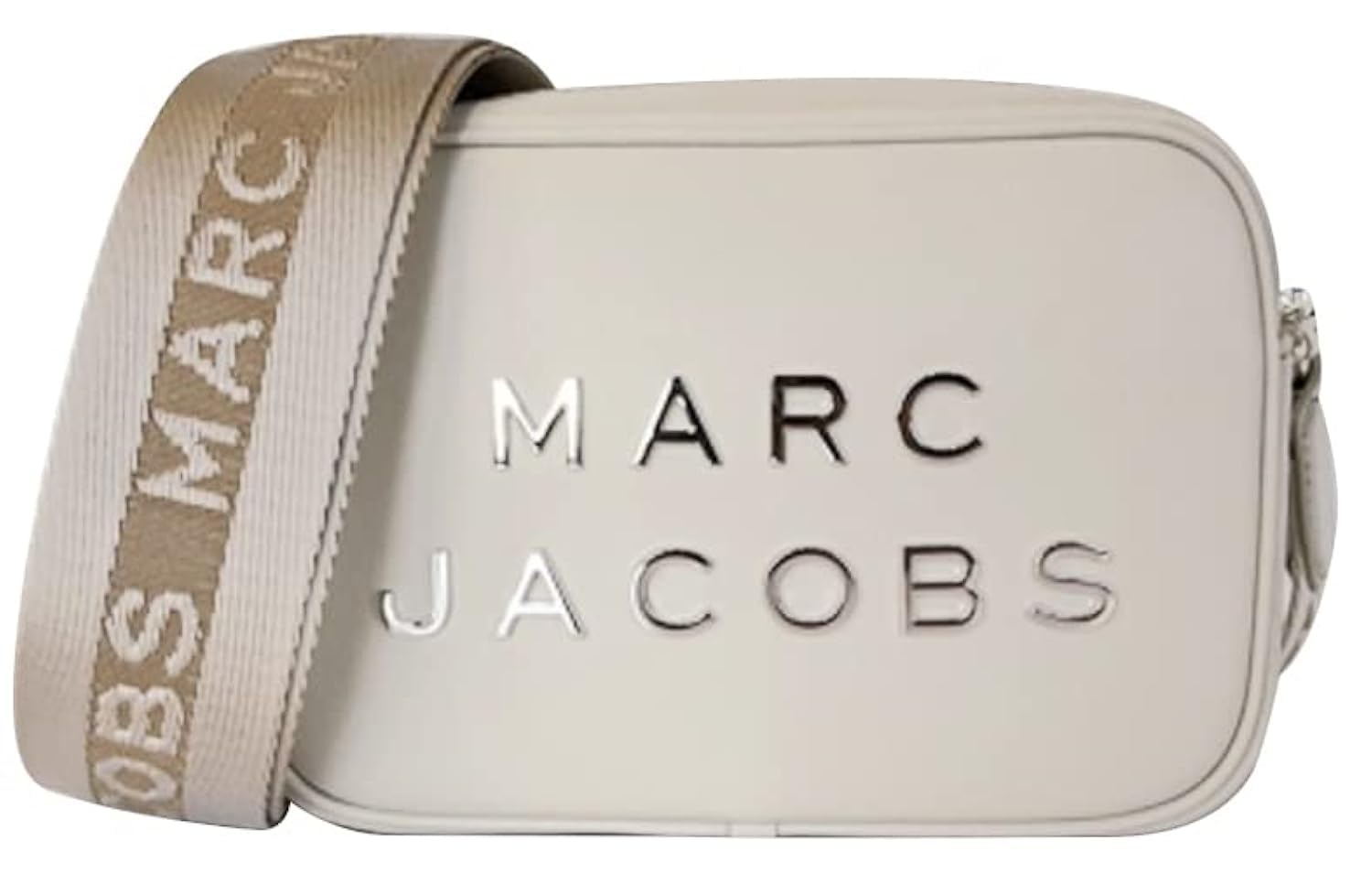 Marc Jacobs Flash Leather Crossbody Bag - Marshmallow Solid Color, Stylish Designer Handbag for Women | Perfect for Everyday Use, Work, and Evening Out