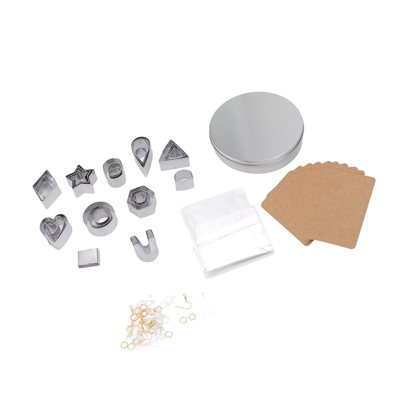 Premium Polymer Clay Cutters Set - 50pcs Stainless Steel DIY Craft Cutters for Polymer Clay Earrings, Jewelry & Sculpting - Sharp Blades, Easy to Use - Perfect for Handmade Gifts, Home Decor & Art Projects