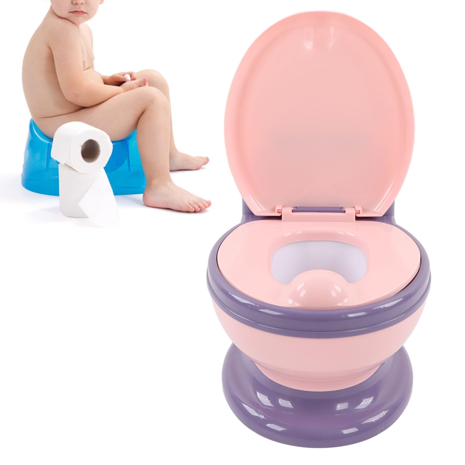 **Large Baby Potty Training Toilet for Toddlers - Detachable Universal Potty Seat for Boys & Girls (Pink) - Ideal for Home, Travel & Daycare Use**