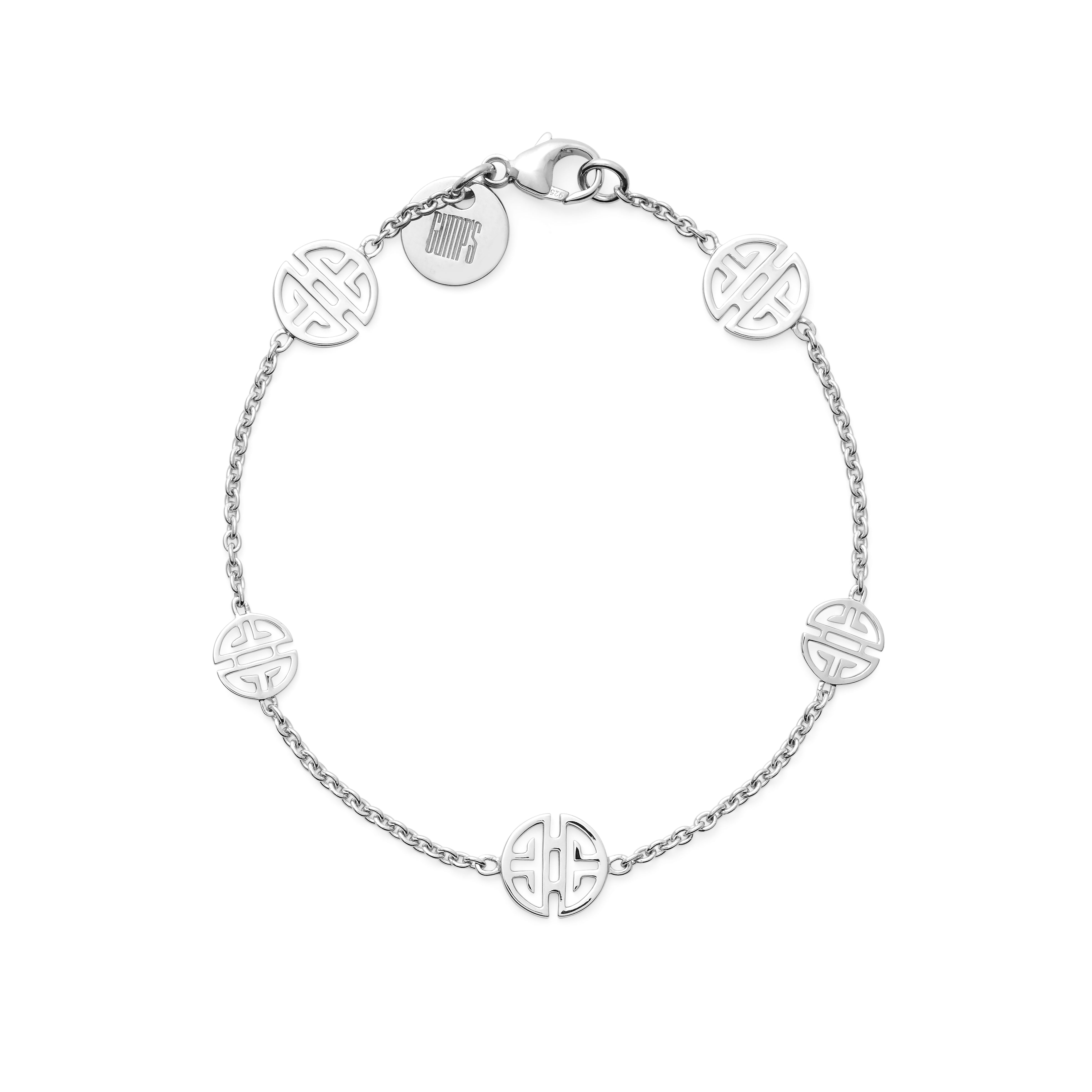 Elegant Silver Shou Station Bracelet for Women - Delicate & Stylish Jewelry for Everyday Wear, Gifts & Special Occasions