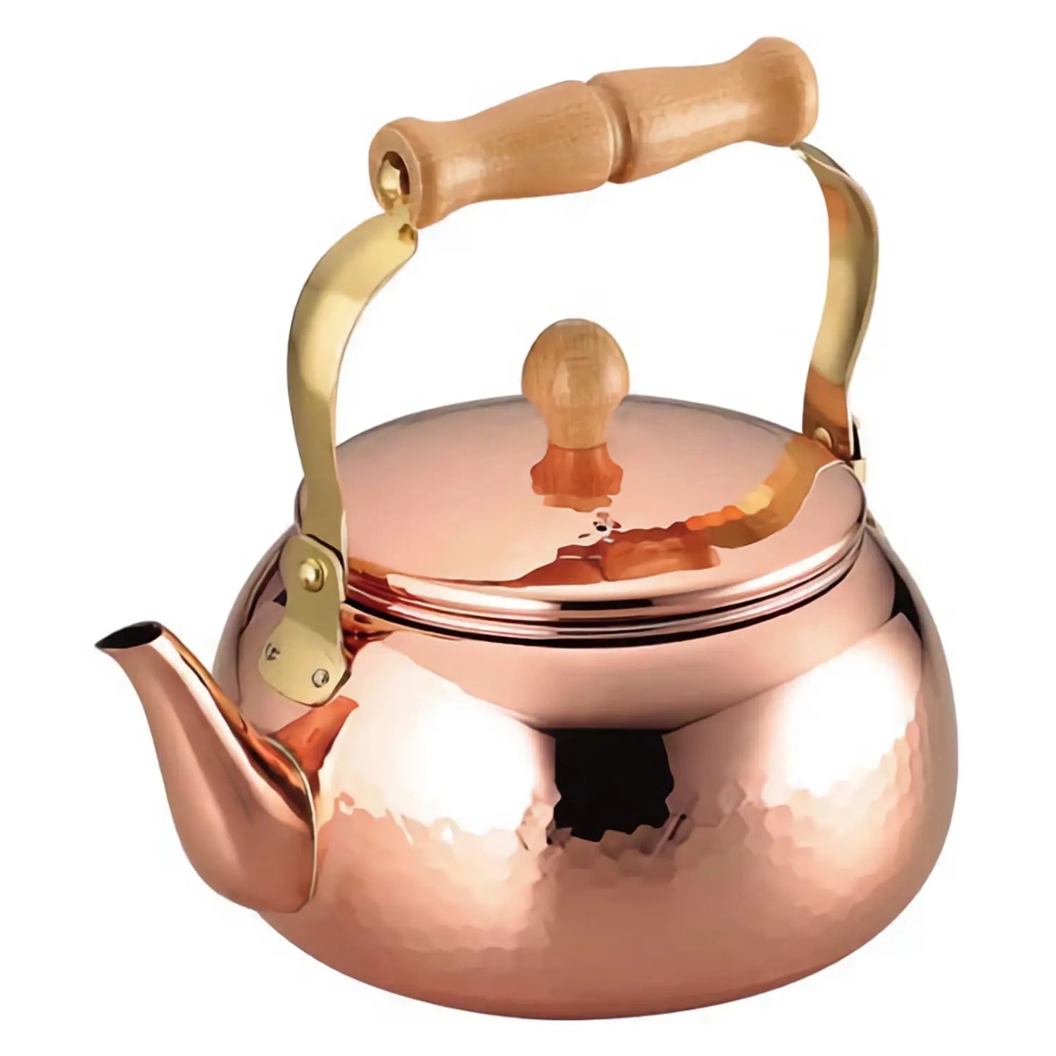 Asahi Premium 2.4L Copper Tea Kettle - Japanese Style Stovetop Teapot for Boiling Water, Brewing Tea & Coffee - Perfect for Home, Office & Gift Giving