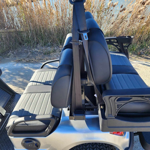 48V Electric Golf Cart 4 Seater - Renegade Light Edition Utility UTV in Silver | Perfect for Golf Courses, Campuses & Resort Transportation