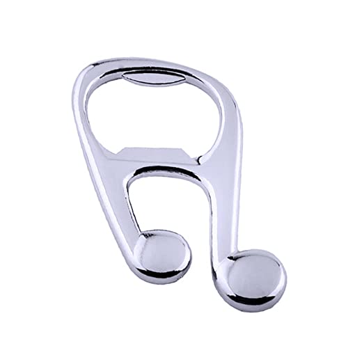 Portable Musical Note Shaped Bottle Opener - Stainless Steel Beer & Soda Opener for Men & Women - Perfect Gift for Weddings, Christmas, Valentine's Day & Birthdays - Great for Parties, Picnics & Home Bars