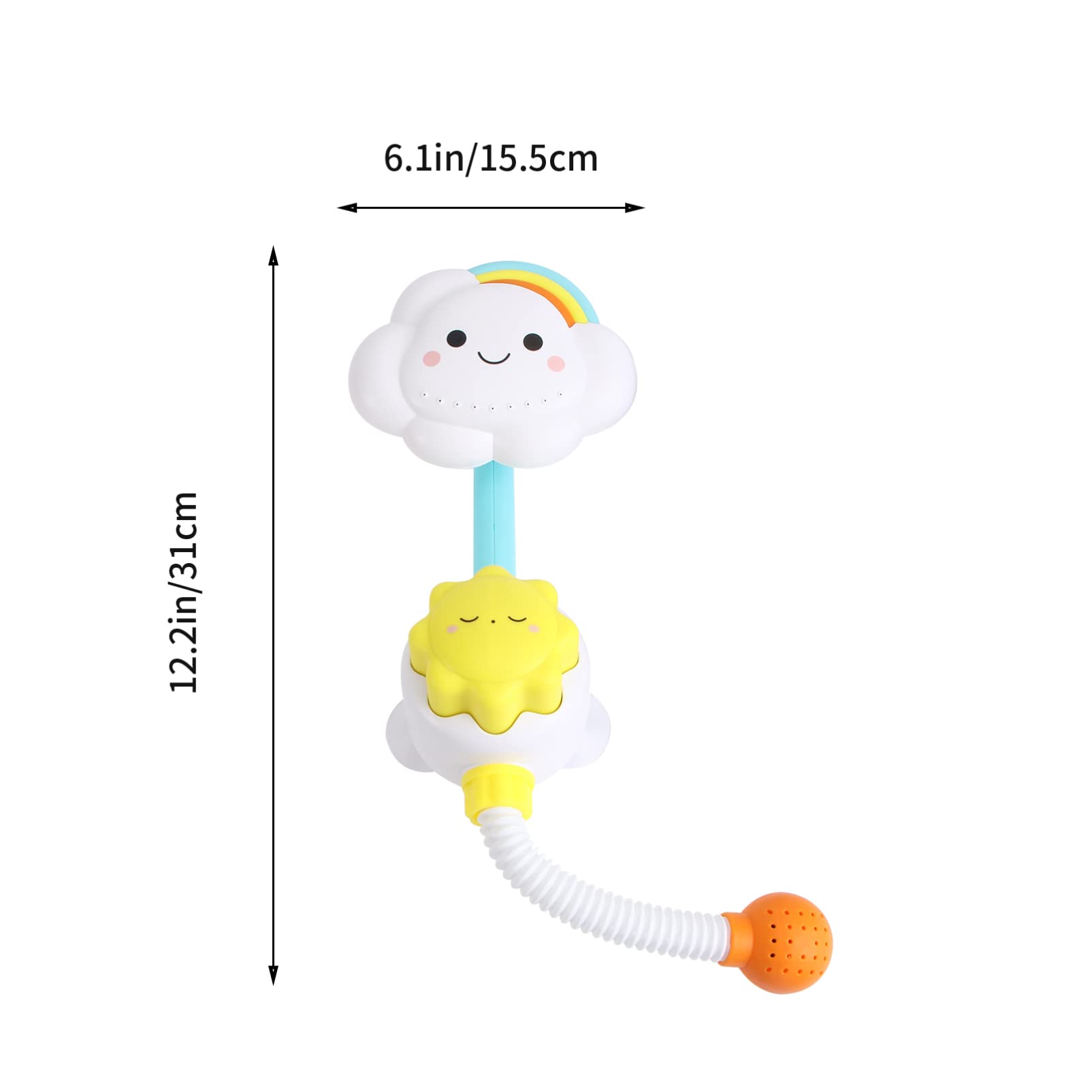 TOYANDONA 3-Piece Bath Toys Set for Kids - Fun Water Play Toys for Pool, Beach, Bathtub & Shower - Durable Floating Bathroom Toys for Toddlers & Babies (Perfect for Sensory Play & Bath Time Fun)