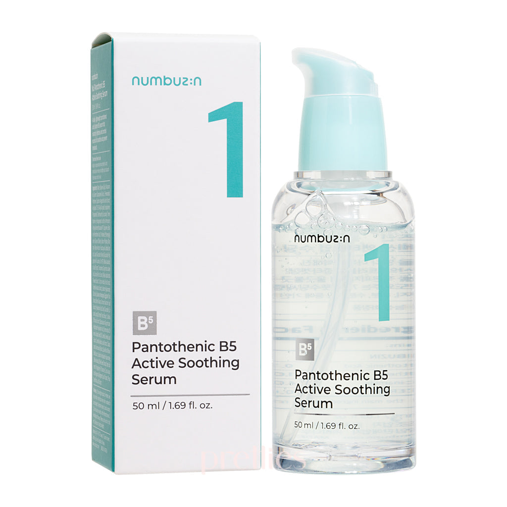 Numbuzin No.1 Pantothenic Acid B5 Soothing Serum 50ml - Hydrating & Calming Facial Treatment for Sensitive Skin - Perfect for Daily Skincare Routine & Post-Procedure Care