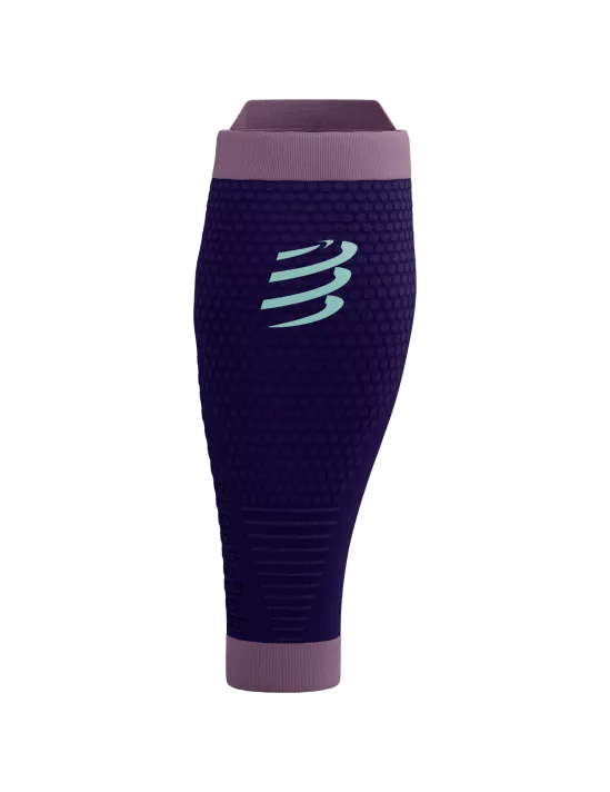 Compressport Unisex R2 3.0 Calf Sleeves - Purple/Grape for Running, Cycling & Recovery Support | Performance Compression Leg Sleeves for Men & Women