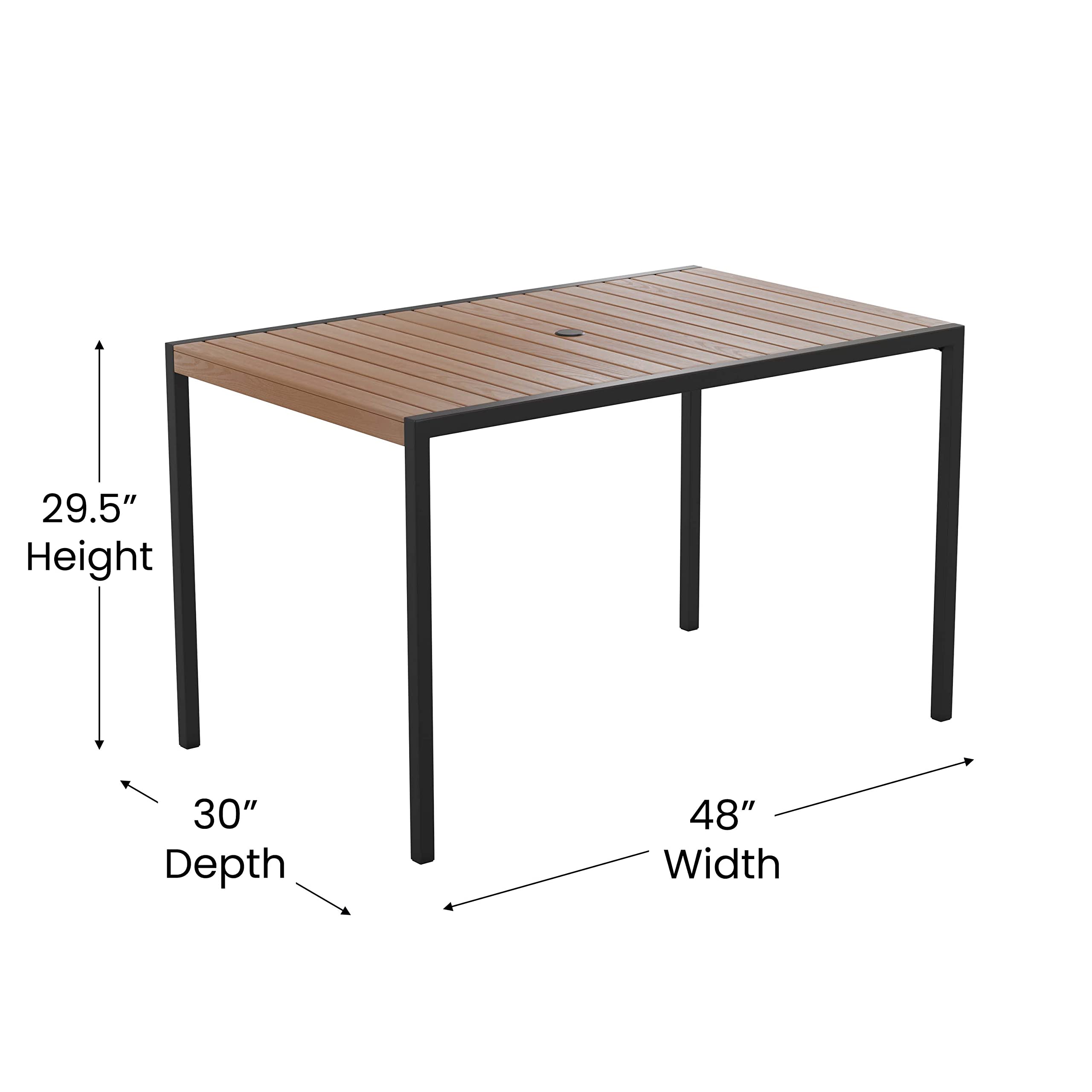Flash Furniture Lark 3-Piece Outdoor Patio Dining Set - 30