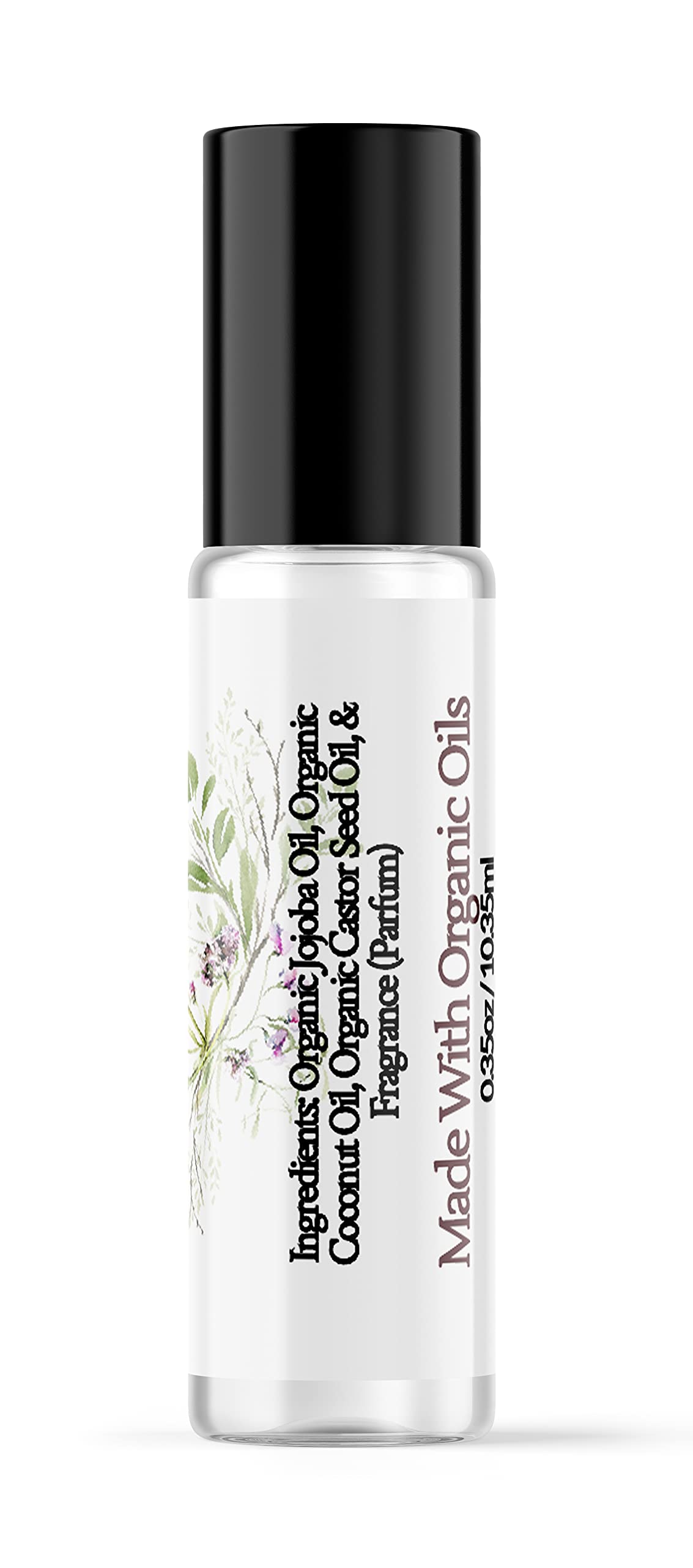 Organic Vanilla & Spun Sugar Fragrance Oil Roll-On - Alcohol, Silicone & Preservative Free Perfume for Hair & Body (0.33 fl oz) | Perfect for Daily Wear, Gifts & Aromatherapy