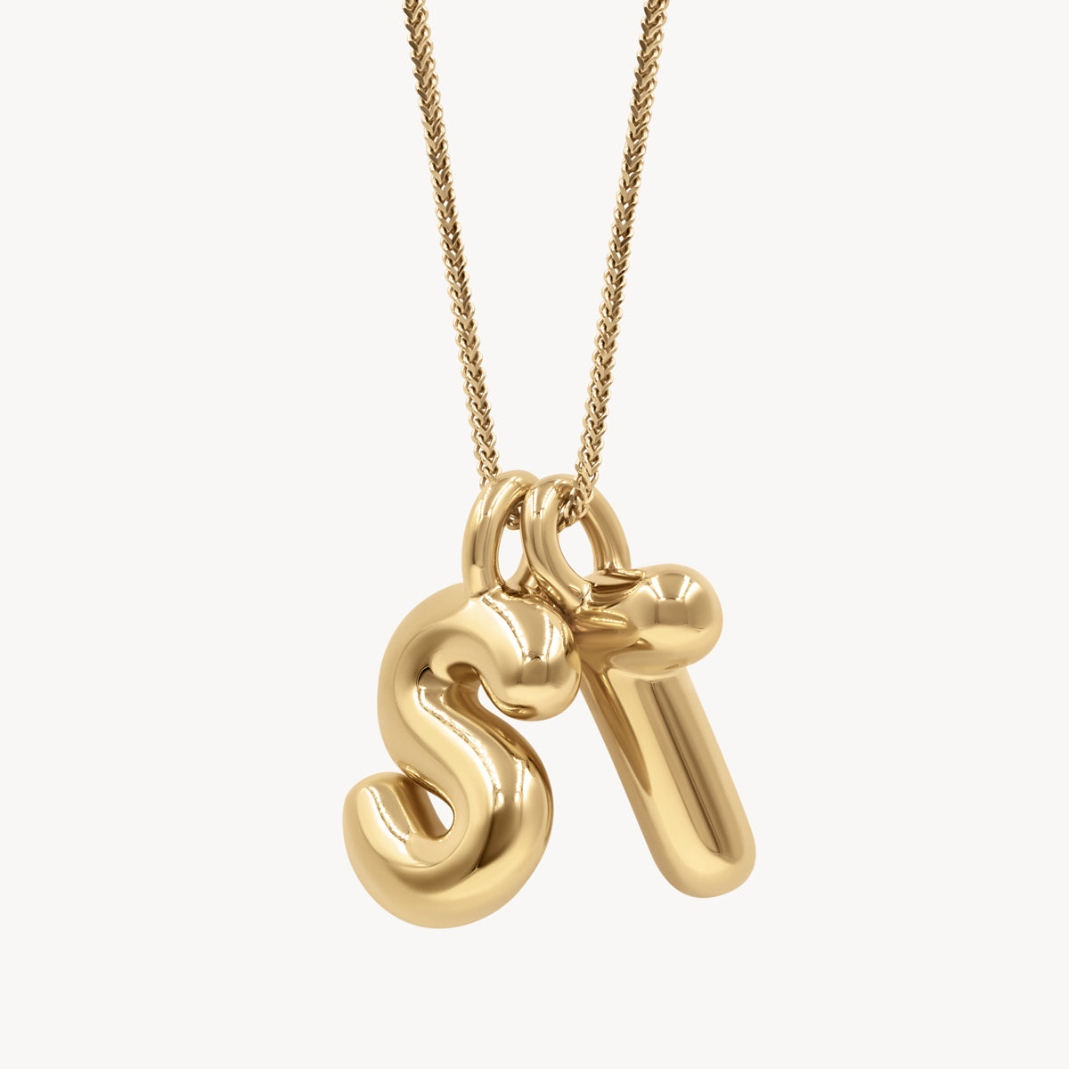Helium Initial Necklace - Personalized Name Necklace for Women, Custom Letter Pendant Jewelry - Perfect for Gifts, Anniversaries, and Everyday Wear