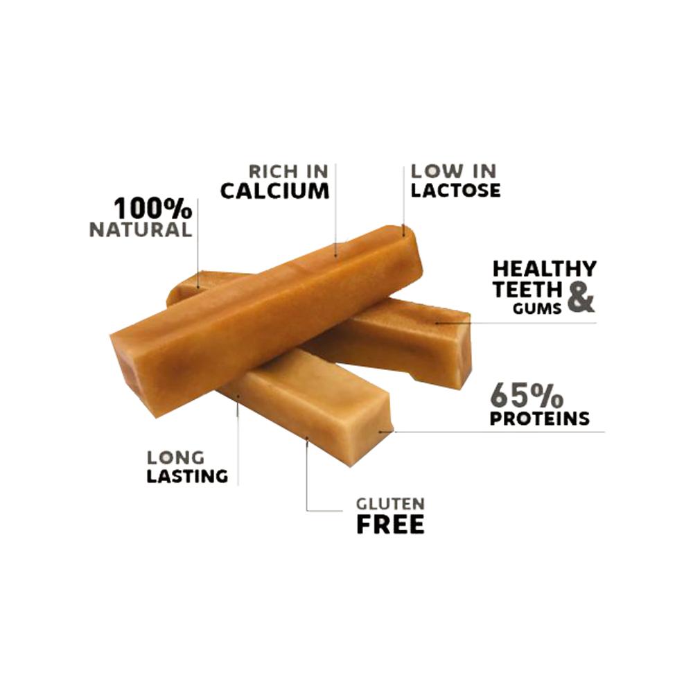 Natural Himalayan Cheese Dog Chew - Healthy & Long-Lasting Dog Treat for Aggressive Chewers - Perfect for Training, Teething & Dental Health