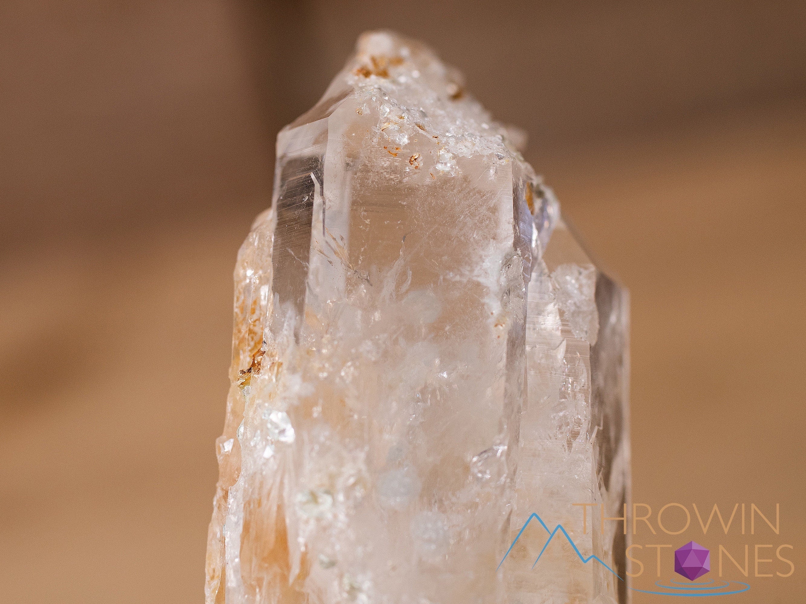 Natural COOKEITE in Clear QUARTZ Raw Crystal - Healing Stone for Home Decor, Housewarming Gift, and Spiritual Energy | Perfect for Meditation, Feng Shui, and Crystal Collection